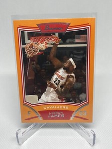 2008-09 Bowman Basketball Orange Parallel #3 LeBron James /299