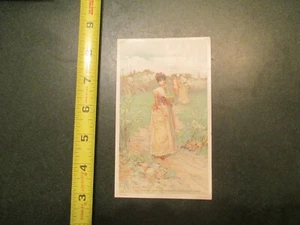 Lenox Soap Pretty Lady The Village Belle Percy Moran Advertising Trade Card - Bild 1 von 2