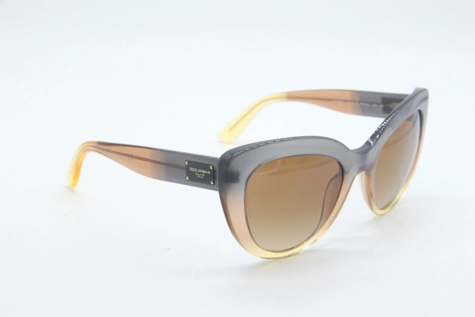 NOVO ÓCULOS DE SOL DOLCE & GABBANA DG 4287 3074/13 MARROM CLARO CINZA AUTÊNTICO 53-21 - Imagem 1 de 3