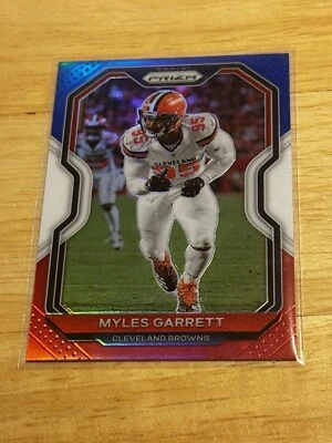 2020 Panini Prizm Myles Garrett Red/White/Blue #62 - Image 1 of 2