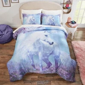 Photo Real Comforter Bed Sets Full Queen Unicorn Fantasy - Picture 1 of 2