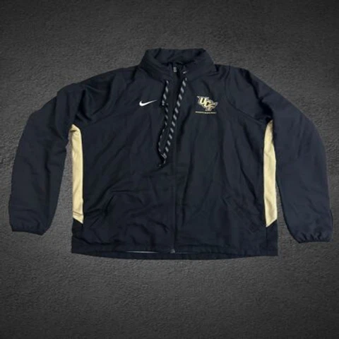 Nike Dri Fit UCF Women's Basketball Full Zip Jacket Black XLT Zip Up Hoodie Cover