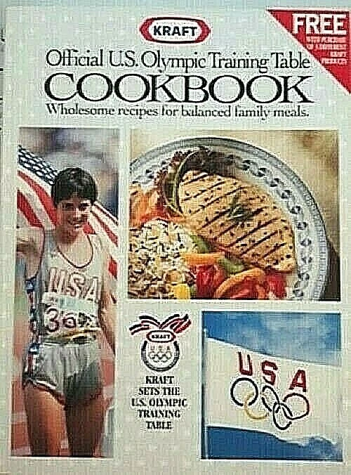 Official U.S. Olympic Training Table COOKBOOK - KRAFT ( Rare, Vintage ~ SUPERB!) - Imagem 1 de 4