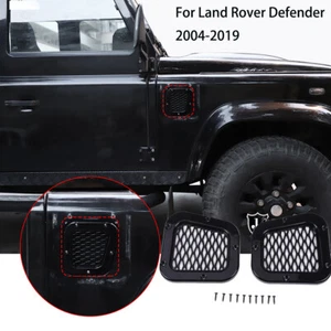 For Land Rover Defender 2004-2019 Side Fender Vent Trim Frame ABS Black - Picture 1 of 10