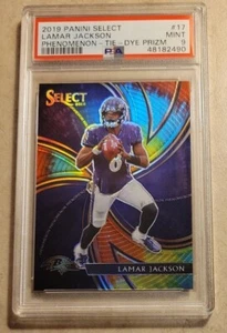 LAMAR JACKSON 2019 PANINI SELECT 17 FIELD LEVEL TIE-DYE 1/25 RAVENS LOUISVILLE - Picture 1 of 4