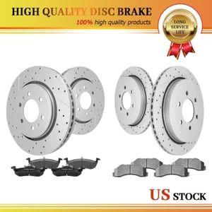 Front & Rear Brakes Rotors + Ceramic Pads Kit for Ford Expedition Navigator - Picture 1 of 6