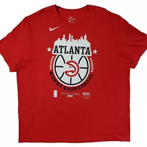 Atlanta Hawks T-Shirt Mens XXL 2021 Playoffs Red The Nike Tee NBA Basketball - Picture 1 of 14