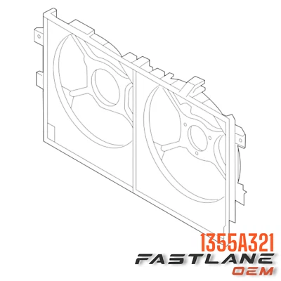 2013-2016 MITSUBISHI OUTLANDER SPORT FAN SHROUD NEW OEM 1355A321 - Image 1 of 4