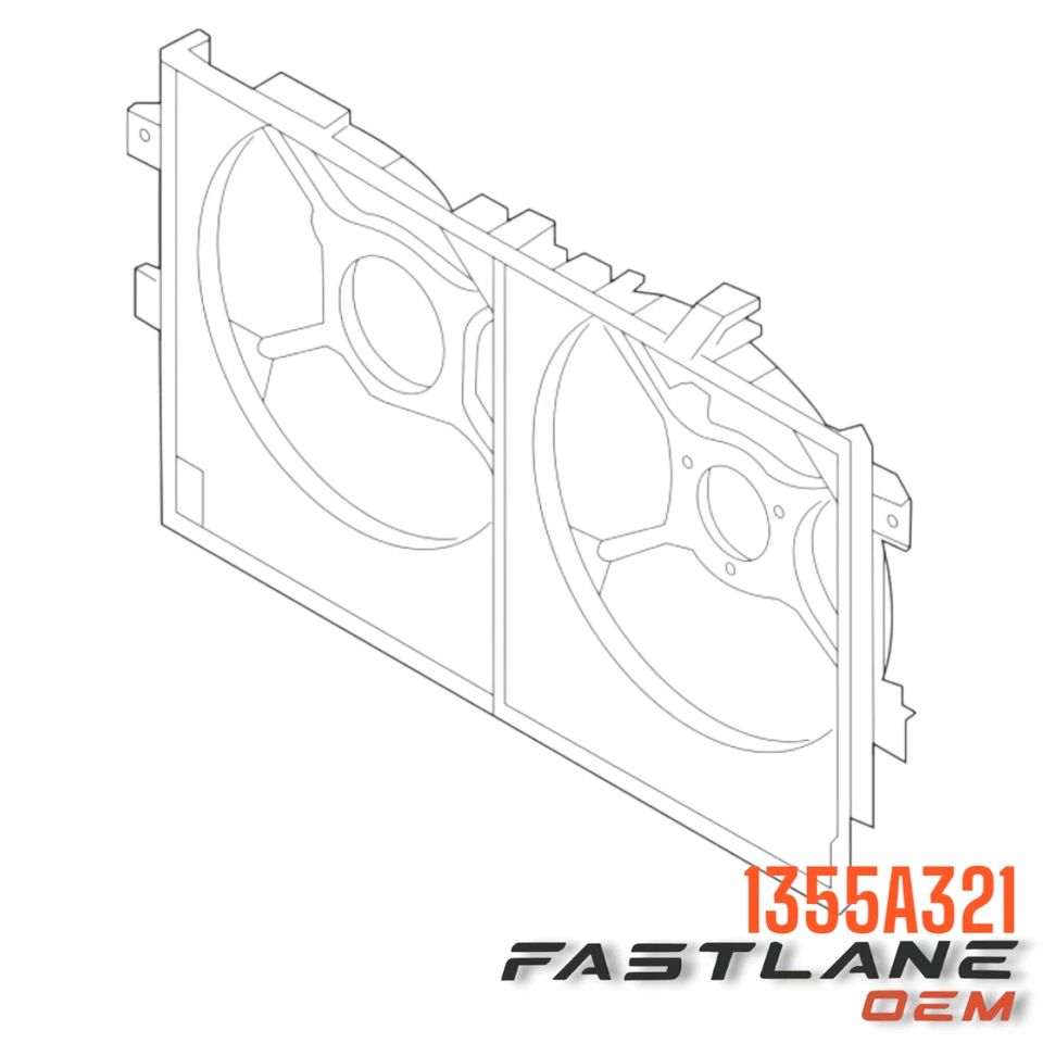 2013-2016 MITSUBISHI OUTLANDER SPORT FAN SHROUD NEW OEM 1355A321 - Image 1 of 4