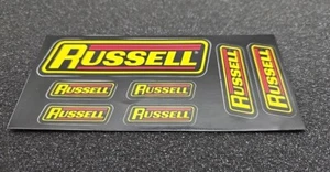 Sticker, Racing, Race Car, RUSSELL, 7 Stickers - Picture 1 of 1