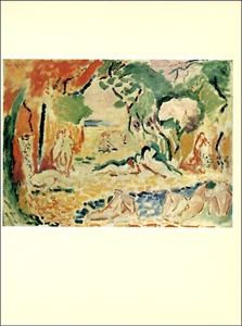 1972 Vintage Print Henri Matisse Joy of Life 1906 Fine Art Plate Oil Paint Image - Picture 1 of 3