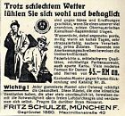 Oberbayr. Kamelhaar-Regenmäntel Fritz Schulze München  Historische Reklame 1930