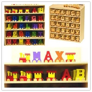 Decoración Habitación Infantil Personalizado Madera Nombre Tren Set - Imagen 1 de 79