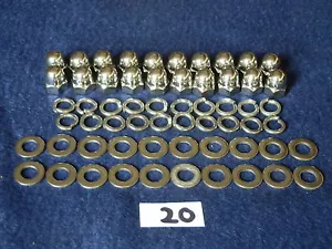 Vespa PX/T5/P, Edelstahl Rad gewölbte Muttern und Unterlegscheiben Komplettset - Bild 1 von 1
