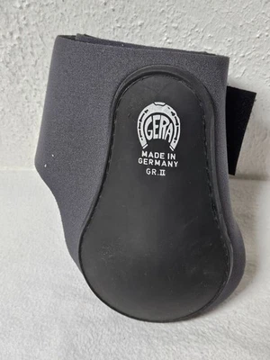 NEU Streichkappen GERA Neopren GRAU mit festem Löffel Warmblut H2 - Bild 1 von 2