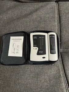 NS-468 RJ45 RJ11 Network Cable Tester With Bag and Manual - Picture 1 of 3