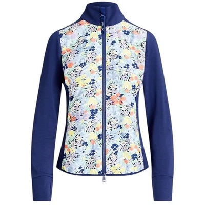 Chaqueta RLX Hybrid Performance Cremallera Azul Marino Floral Talla XS NUEVA CON ETIQUETAS Foto 1 de 4