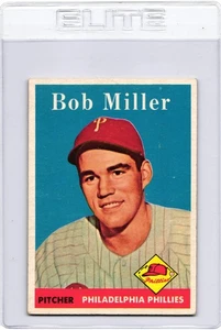 1958  Topps #326 Bob Miller Philadelphia Phillies - Picture 1 of 2