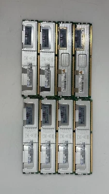 8GB (8X 1GB) HP 398706-051 2Rx8 PC2-5300F-555-11-B0 ECC Server RAM - Image 1 of 3