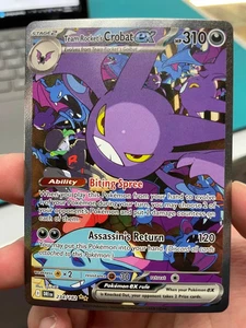 Pokemon - Team Rocket's Crobat ex - 234/182 - SV10 Destined Rivals Holofoil NM - Picture 1 of 2