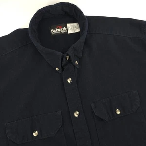 Bulwark FR Shirt Mens XL Flame Resistant Workwear Button Up Long Sleeve PPE - Picture 1 of 8