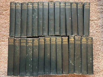 J Fenimore Cooper 28 Volume set of antique books Foto 1 de 4
