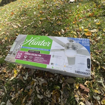 Hunter Ceiling Fan, River Ridge, With Lights, 52inch Model 50478 - Image 1 of 4