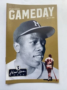 HENRY HANK AARON Atlanta Braves Baseball 2022 Gameday Program SGA vs Milwaukee - Picture 1 of 2