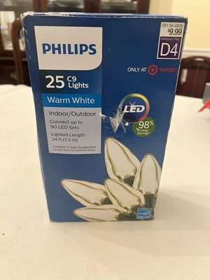 Philips 25 C9 Lights Warm White Indoor/outdoor 24ft LED - Image 1 of 4