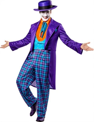 DC Batman (1989): The Joker Costume for Adults, Men's Large Purple - Image 1 of 4