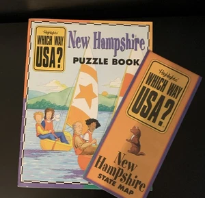 Highlights New Hampshire Welcher Weg USA Rätselbuch mit Karte - Bild 1 von 1