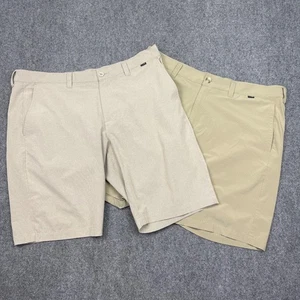 Travis Mathew Men’s Performance Golf Chino Shorts Beige Size 38 Stretch Lot Of 2 - Picture 1 of 14