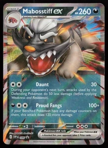 Mabosstiff ex 086 Promo SV: Scarlet & Violet Promo Cards Pokémon Card - Picture 1 of 2