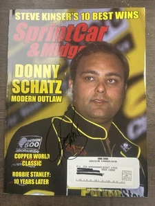 Sprint Car & Midget Magazine - June 2004 - Autographed By Donny Schatz - Picture 1 of 2