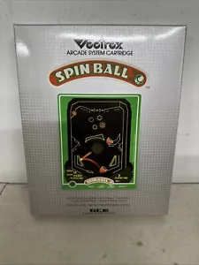 NEW SPINBALL GCE Vectrex Complete CIB Game Manual Overlay Box Authentic! - Picture 1 of 2