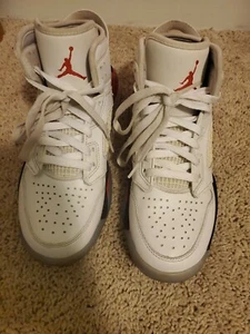 NIKE JORDAN MARS 270 (GS) WHITE/RFLCT SILVER-FIRE RED [BQ6508-100] US 6.5 YOUTH - Picture 1 of 6
