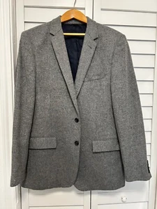 J Crew Ludlow gray Moon Yorkshire tweed blazer sport coat jacket 44L - Picture 1 of 6