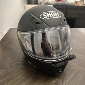 SHOEI RF-SR Helmet Matte Black Size S w/ Sena Universal Helmet Headset Clamp - Picture 1 of 9