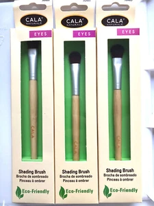 (Lot of 3)  CALA Shading Eyeshadow Brush 76405 Bamboo Handle - Picture 1 of 2