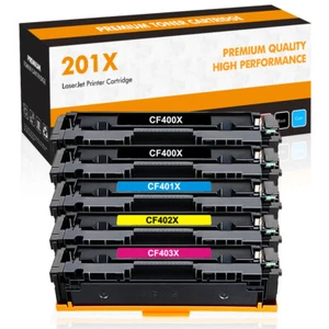 5x CF400X 201X Toner mit hoher Reichweite kompatibel zu HP Color LaserJet Pro MFP M277dw - Bild 1 von 11
