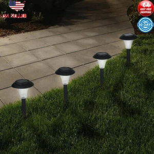 Set of 8 Solar LED Lights Dusk Dawn Outdoor Garden Decor Stake Spotlight New - Picture 1 of 4