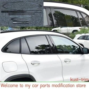 FOR Mercedes-Benz GLA 21-23 Stainless steel black Car Window Molding Cover Trim - Bild 1 von 14