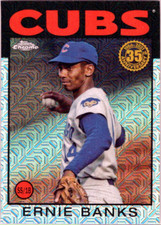 2021 Topps Update '86 Topps Silver Pack #86C23 Ernie Banks Chicago Cubs