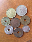 8 vintage Japanese Japan flower coins