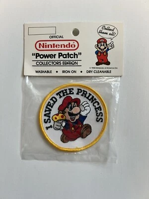Parche Oficial Nintendo Power 1988 De Colección Sellado Mario I Saved The Princess Foto 1 de 2