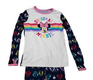 Cuddl Duds Minnie Pajama Set Kids Medium Climate Right Base Layer Stretch Blue - Picture 1 of 12