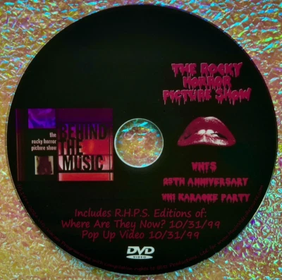 Rocky Horror Picture Show COMPLETE BEHIND THE MUSIC Karoke Party Pop-Up 1999 DVD - Image 1 of 4