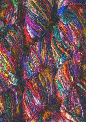 10 Skeins Himalaya Recycled PURE SARI SILK Knitting Woven Crochet Craft Yarn - Image 1 of 3