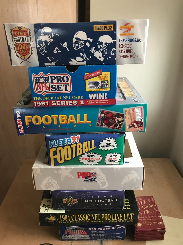 Topps Fleer Score Pro Set Etc. Unopened Football Card Wax Packs - You Pick! - Image 1 of 1