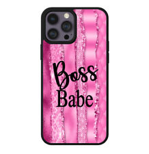 Pink Boss Babe Phone Case iPhone 7 8 X 11 12 13 14 15 Pro Max